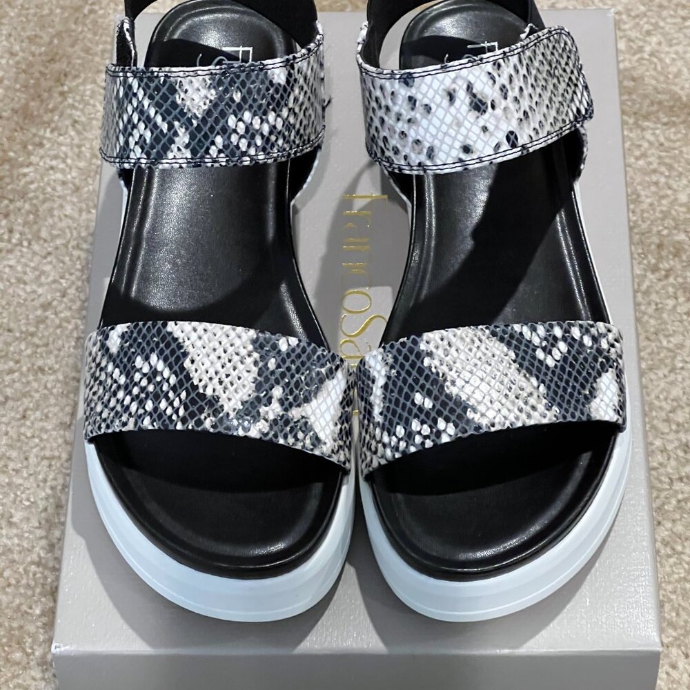 Franco Sarto L- kana Natural leather platform sandals NEW
